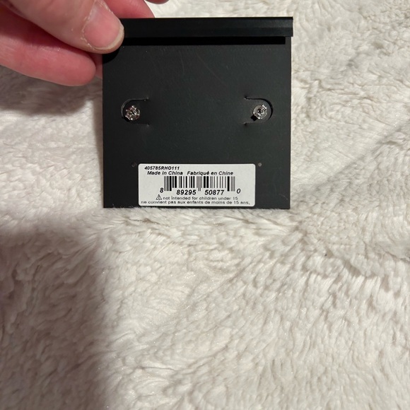 Coach Silver Stud C Earrings - Picture 2 of 2